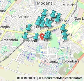 Mappa Via Tolmezzo, 41125 Modena MO, Italia (0.734)