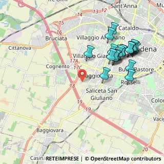 Mappa Stradello Piradello, 41126 Modena MO, Italia (2.2565)