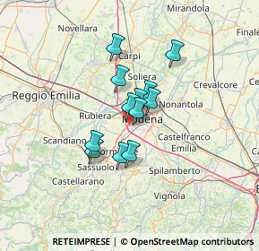 Mappa Stradello Piradello, 41126 Modena MO, Italia (8.65583)