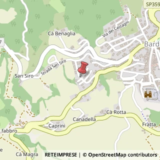Mappa Via j. f. kennedy, 43032 Bardi, Parma (Emilia Romagna)
