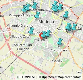 Mappa Via Asiago, 41125 Modena MO, Italia (2.29875)