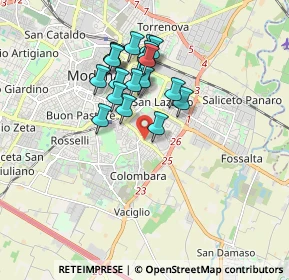 Mappa Via Vignolese, 41125 Modena MO, Italia (1.4815)