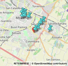 Mappa Via Vignolese, 41125 Modena MO, Italia (1.61273)