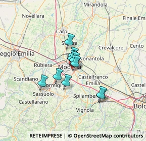 Mappa Via Vignolese, 41125 Modena MO, Italia (8.22455)