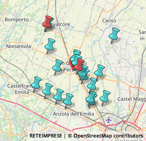 Mappa Via Massarenti, 40017 San Giovanni In Persiceto BO, Italia (6.262)