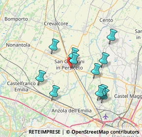 Mappa Via Massarenti, 40017 San Giovanni In Persiceto BO, Italia (6.77)