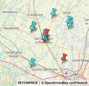 Mappa Via Massarenti, 40017 San Giovanni In Persiceto BO, Italia (6.26583)