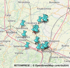 Mappa Via G. Massarenti, 40017 San Giovanni in Persiceto BO, Italia (11.0185)