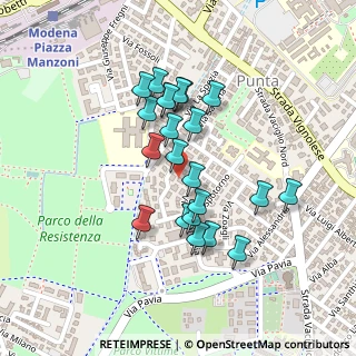 Mappa Via Portofino, 41125 Modena MO, Italia (0.18636)