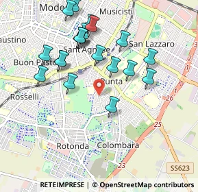 Mappa Via Portofino, 41125 Modena MO, Italia (0.994)