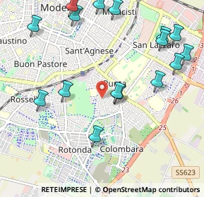 Mappa Via Portofino, 41125 Modena MO, Italia (1.275)