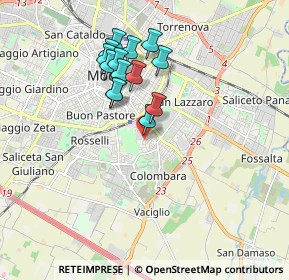 Mappa Via Portofino, 41125 Modena MO, Italia (1.58857)