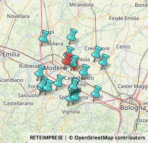 Mappa Via Prati, 41013 Castelfranco Emilia MO, Italia (11.52947)