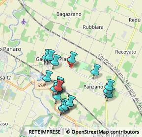 Mappa Via Prati, 41013 Castelfranco Emilia MO, Italia (1.8975)