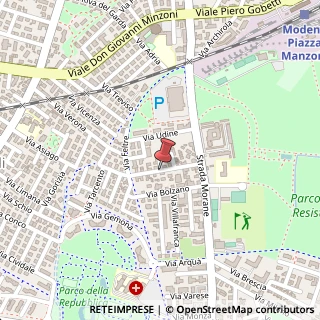 Mappa Via Bartolomeo de' Polli,  44, 41100 Modena, Modena (Emilia Romagna)
