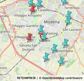 Mappa Via Antonio Simonazzi, 41125 Modena MO, Italia (2.25308)