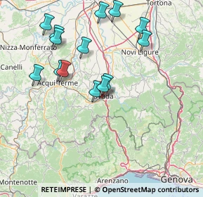 Mappa Strada Vecchia Costa, 15076 Ovada AL, Italia (15.96214)