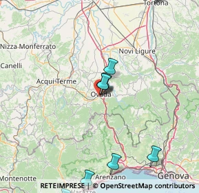 Mappa Strada Vecchia Costa, 15076 Ovada AL, Italia (22.97077)