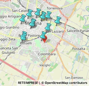 Mappa Via Spotorno, 41125 Modena MO, Italia (1.82615)