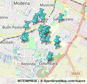 Mappa Via Spotorno, 41125 Modena MO, Italia (0.676)