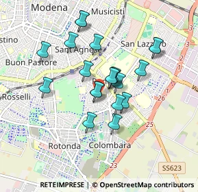 Mappa Via Spotorno, 41125 Modena MO, Italia (0.743)