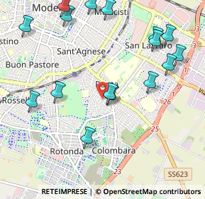 Mappa Via Spotorno, 41125 Modena MO, Italia (1.2475)