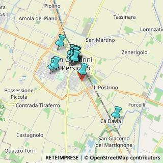 Mappa Via G. Rodari, 40017 San Giovanni in Persiceto BO, Italia (1.26778)
