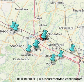 Mappa Via Spinelli, 41125 Modena MO, Italia (12.83909)