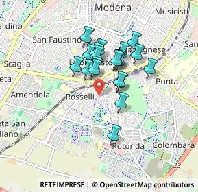 Mappa Via Spinelli, 41125 Modena MO, Italia (0.6535)