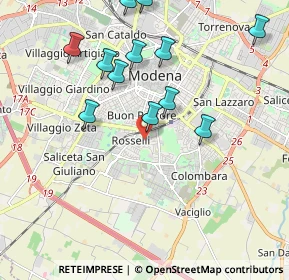 Mappa Via Spinelli, 41125 Modena MO, Italia (2.26154)