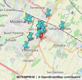 Mappa Via Martiri delle Foibe, 41125 Modena MO, Italia (1.31769)