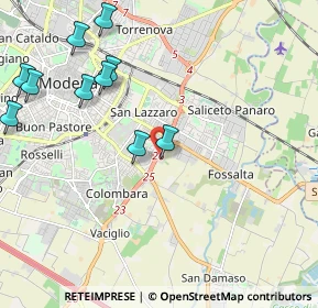 Mappa Via Martiri delle Foibe, 41125 Modena MO, Italia (2.66455)