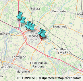 Mappa Via Martiri delle Foibe, 41125 Modena MO, Italia (5.89273)