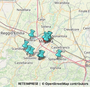 Mappa Via dei Manzini, 41125 Modena MO, Italia (9.35583)