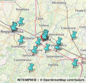 Mappa Via dei Manzini, 41125 Modena MO, Italia (14.07824)