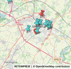 Mappa Via dei Manzini, 41125 Modena MO, Italia (2.88273)