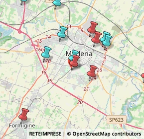 Mappa Via dei Manzini, 41125 Modena MO, Italia (4.97467)