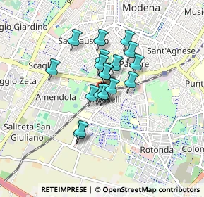 Mappa Via dei Manzini, 41125 Modena MO, Italia (0.5595)