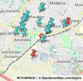 Mappa Via dei Manzini, 41125 Modena MO, Italia (0.9345)