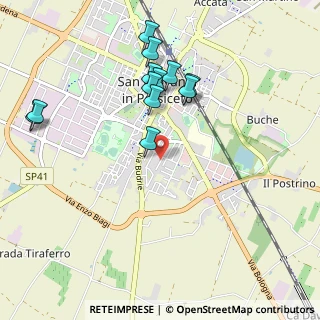 Mappa Via Laura Bassi, 40017 San Giovanni In Persiceto BO, Italia (1.01667)