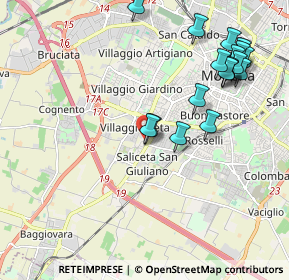 Mappa Via dello Zodiaco, 41126 Modena MO, Italia (2.30333)