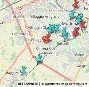 Mappa Via Costanzo Varoli, 41125 Modena MO, Italia (2.31474)