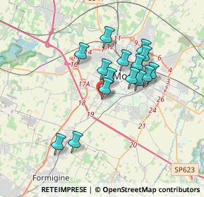 Mappa Via dello Zodiaco, 41126 Modena MO, Italia (3.00667)