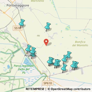 Mappa Via Fossa Uomini, 44011 Argenta FE, Italia (4.70143)