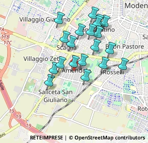 Mappa Via Jacopo Zoboli, 41125 Modena MO, Italia (0.826)