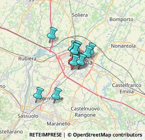 Mappa Via Jacopo Zoboli, 41125 Modena MO, Italia (3.98)