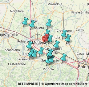 Mappa Via della Meccanica, 41122 Modena MO, Italia (11.842)