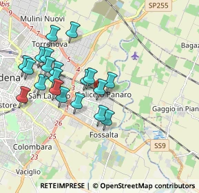 Mappa Via della Meccanica, 41122 Modena MO, Italia (1.864)