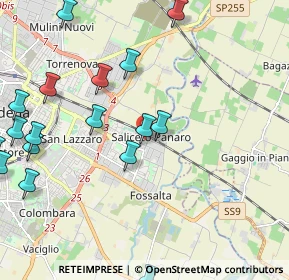 Mappa Via della Meccanica, 41122 Modena MO, Italia (2.71941)