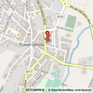 Mappa Via Giuseppe Verdi, 24, 43029 Traversetolo, Parma (Emilia Romagna)